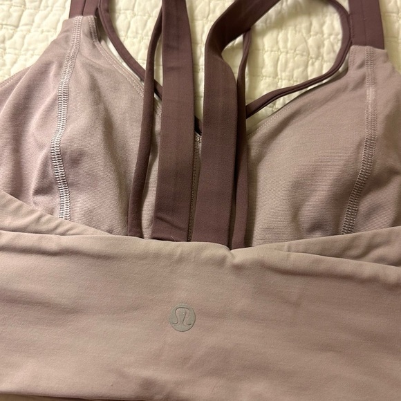 Lululemon Pushing Limits Bra Smoky Blush / Antique Bark Size 6 - Picture 4 of 6
